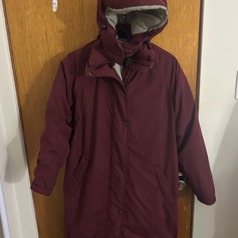 Vintage Cabelas Parka Jacket Gore Tex Removable Hood Lined Coat Outdoors Winter